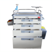 Medical 5 Drawers ABS Emergency Trolley for Sales